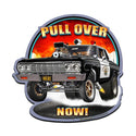 Pull Over Now Police Hot Rod Sign Large Cut Out 28 x 28