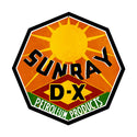 Sunray D-X Petroleum Products Gas Sign Large Cut Out 28 x 28