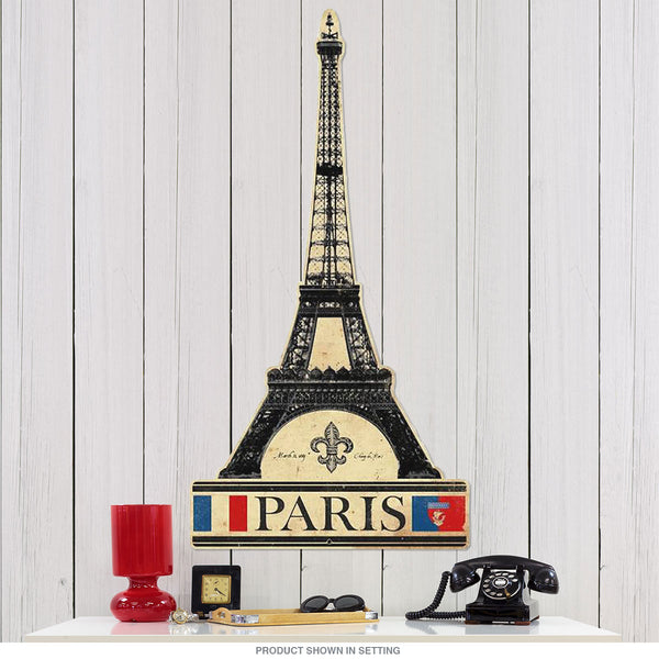 Eiffel Tower Paris France Sign Large Cut Out 22 x 43