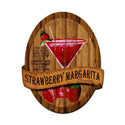 Strawberry Margarita Recipe Bar Sign Large Cut Out 20 x 24