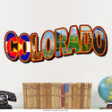 Colorado Retro Postcard Style Sign Large Cut Out 28 x 12