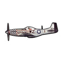 P-51 Mustang Big Beautiful Doll Sign Large Cut Out 42 x 15