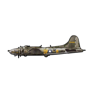 B17 Flying Fortress Bomber Sign Large Cut Out 42 x 13