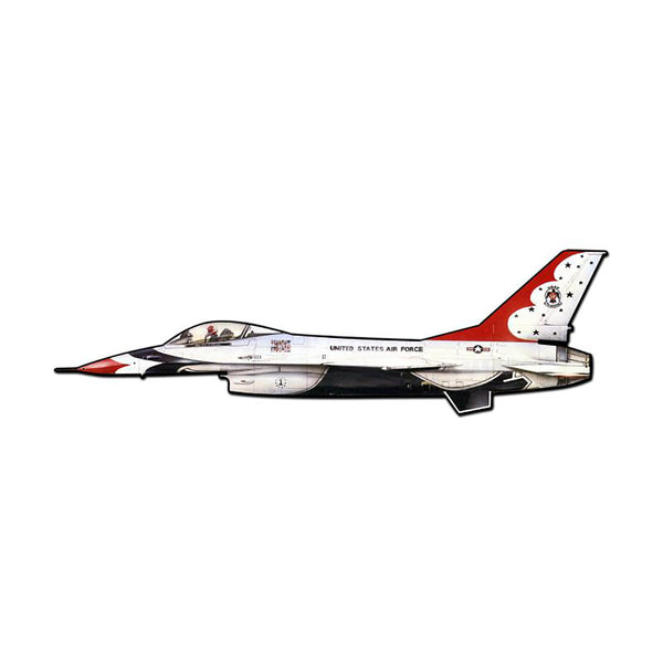Fighting Falcon Air Plane Sign Large Cut Out 42 x 13
