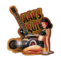 Mans Ruin Pin Up Girl Sign Large Cut Out 22 x 24
