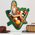 Nice Rack Billiards Pin Up Sign Large Cut Out 19 x 24