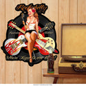 Rockabilly Recording Studios Pin Up Sign Large Cut Out 22 x 24