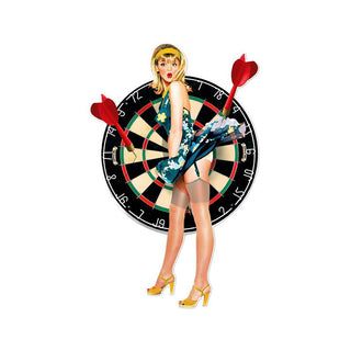Darts Game Room Pin Up Sign Large Cut Out 18 x 28