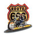 Route 666 Custom Shield Motorcycle Sign Large Cut Out 27 x 28