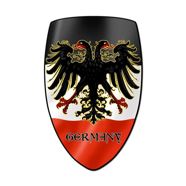 Germany Coat of Arms Shield Metal Sign Large 21 x 32