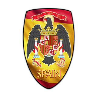 Spain Coat of Arms Shield Metal Sign Large 15 x 24