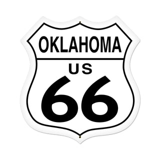 Oklahoma Route 66 Highway Sign Large Large Shield 28 x 28