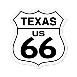 Texas Route 66 Highway Sign Large Large Shield 28 x 28