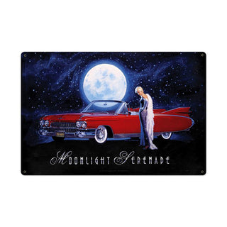Moonlight Serenade Classic Car Sign Large 36 x 24