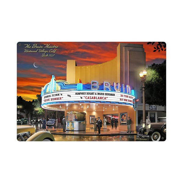 Bruin Movie Theater California Marquee Sign Large 36 x 24