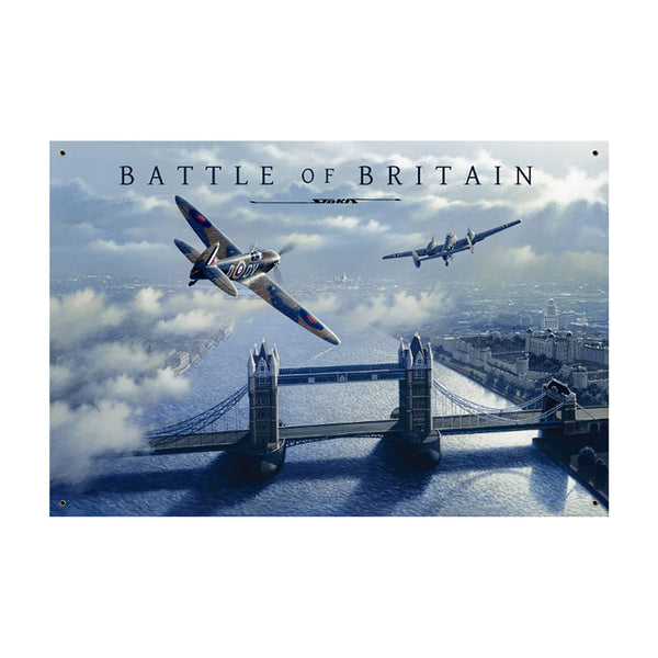 Battle of Britain WWII Aircraft Sign Large 36 x 24