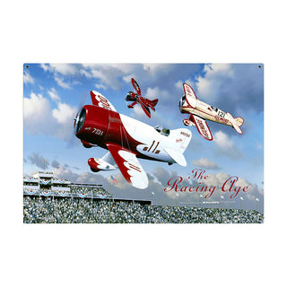 Racing Age Airplanes Sign Large 36 x 24