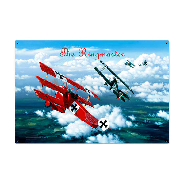 Ringmaster Red Baron vs. Sopwith Camels WWI Plane Sign Large 36 x 24