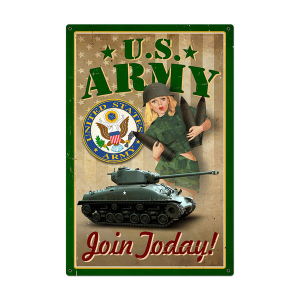 US Army Join Today Pin Up Sign Large 24 x 36