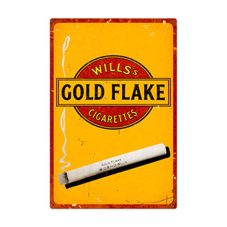 Willis Gold Flake Cigarettes Sign Large 24 x 36