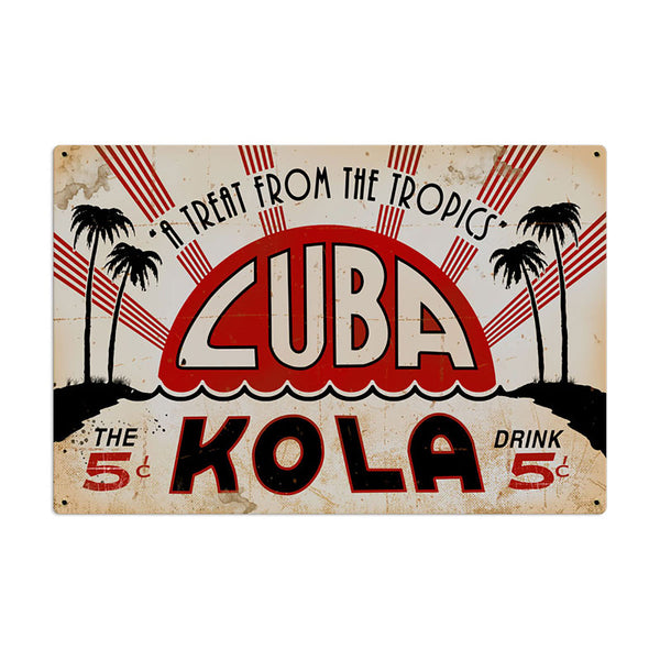 Cuba Kola Soda Sign Large Kitchen Decor 36 x 24