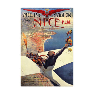 Nice France Air Show 1910 Aviation Sign Large 24 x 36