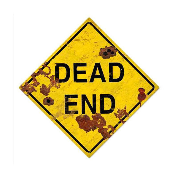 Dead End Warning Road Sign Large 28 x 28