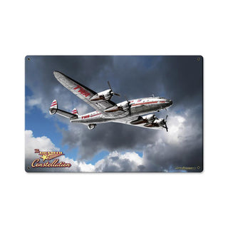 TWA Constellation Airplane Aviation Sign Large 36 x 24
