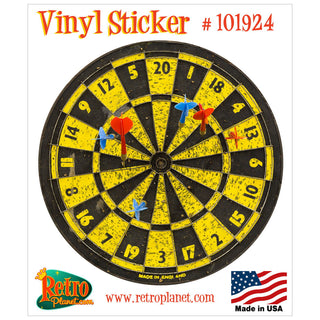 Classic Dartboard Game In Progress Vinyl Sticker