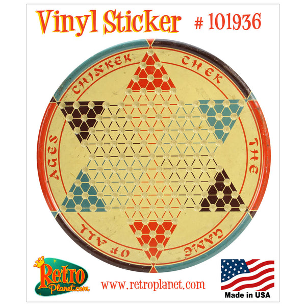 Chinkek Chek Chinese Checkers Game Vinyl Sticker