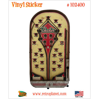 Dealer Pinball Arcade Game Vinyl Sticker