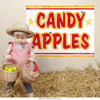 Candy Apples Carnival Wall Decal Rustic