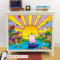 Cosmic Boat Color IKEA HEMNES Dresser Graphic Pop Art