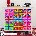 Union Jack British Flags IKEA HEMNES Dresser Graphic Pop Art
