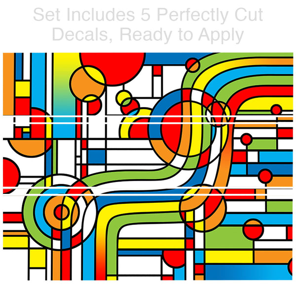 Pop Art Stripes Curve IKEA HEMNES Dresser Graphic