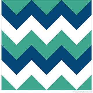 Chevron Squiggle Green Upcycle Decal Sheet