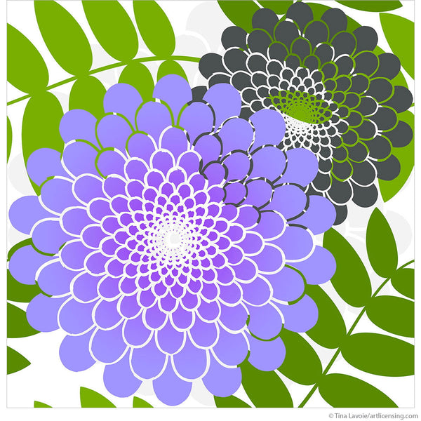 Rain Forest Flower Purple Upcycle Decal Sheet