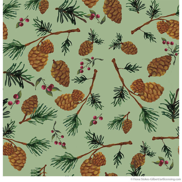 Rustic Pine Cones Upcycle Decal Sheet