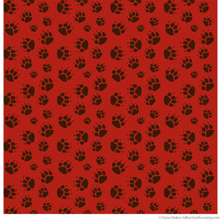 Rustic Paw Prints Upcycle Decal Sheet