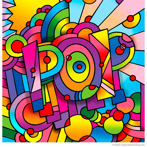 Pop Of Color Art Upcycle Decal Sheet