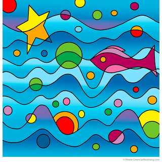 Pop Art Underwater Upcycle Decal Sheet