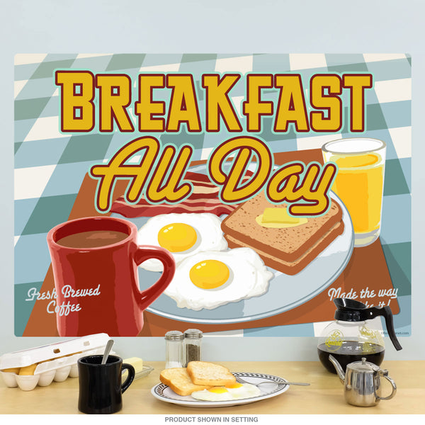 Breakfast Food All Day Contemporary Wall Decal