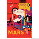 Mars Historic Sites Space Travel Wall Decal