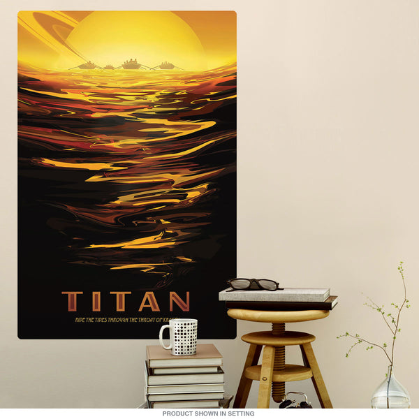 Titan Saturn Moon Space Travel Wall Decal