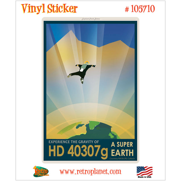 Super Earth HD 40307g Space Travel Vinyl Sticker