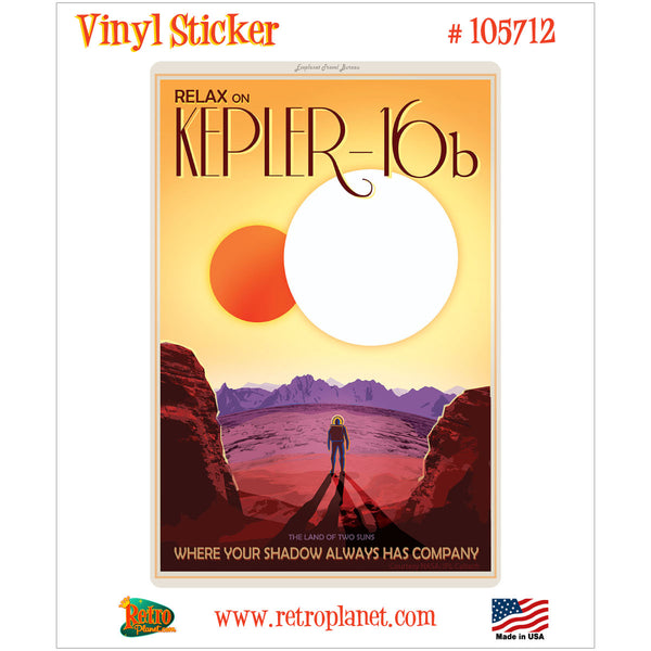 Kepler-186f Planet Space Travel Vinyl Sticker