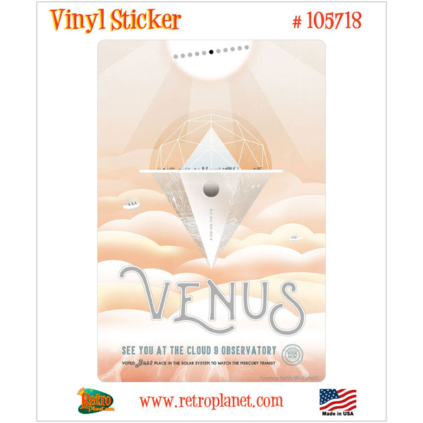Venus Space Travel Vinyl Sticker