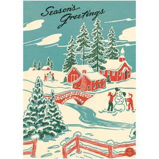 Seasons Greetings Winter Wonderland Poster
