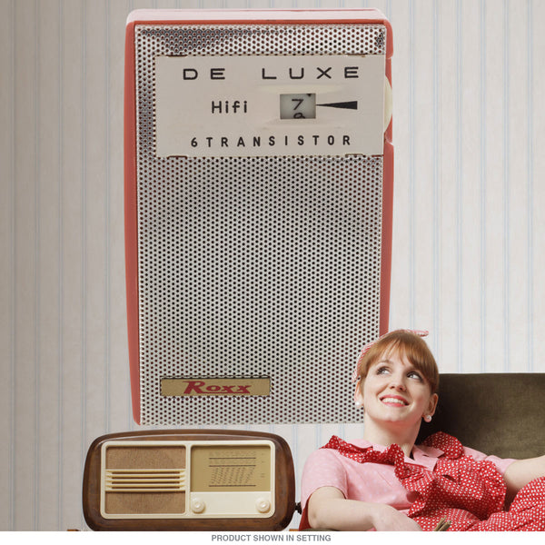 Roxx De Luxe Hi-Fi Transistor Radio Wall Decal