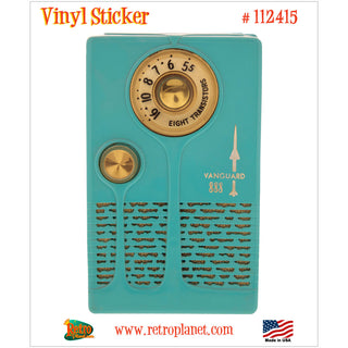 Vanguard 888 Transistor Radio Vinyl Sticker